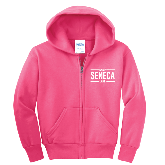 Seneca Lake – Soft Zipper Hoodie – Pink